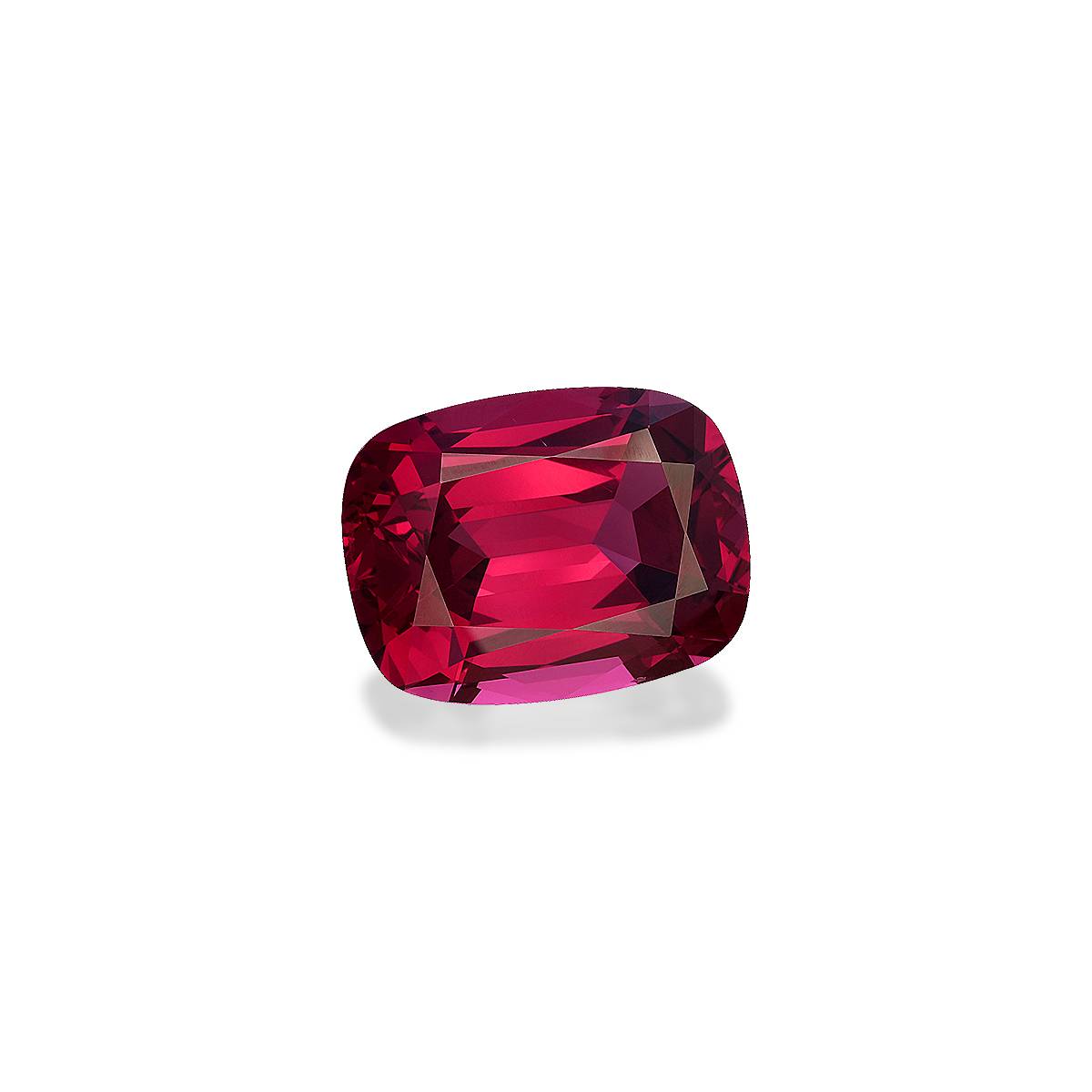 strawberry pink rose garnet, 12.99ct cushion cut — view 3