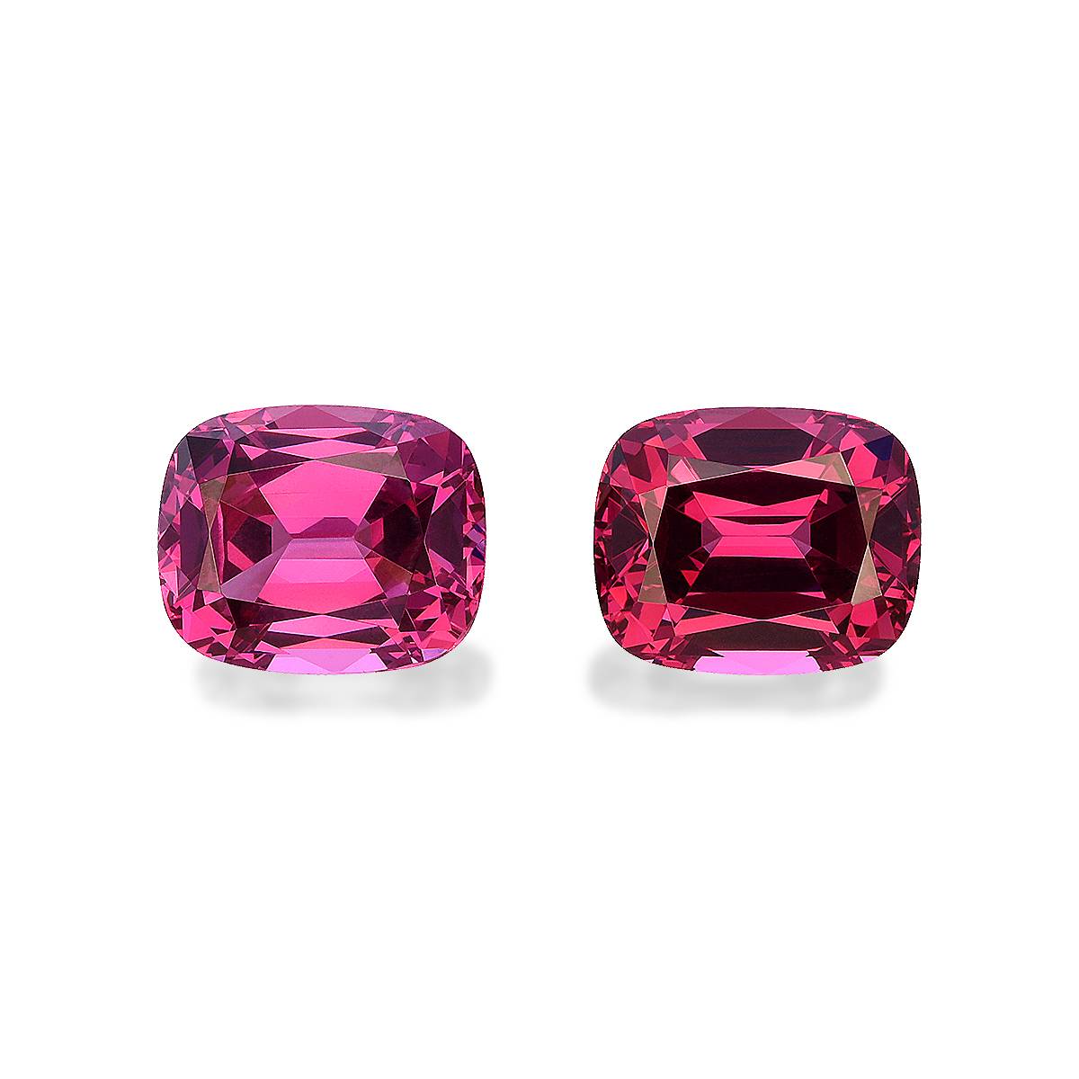 bubblegum pink rose garnet, 11.35ct cushion cut — main view