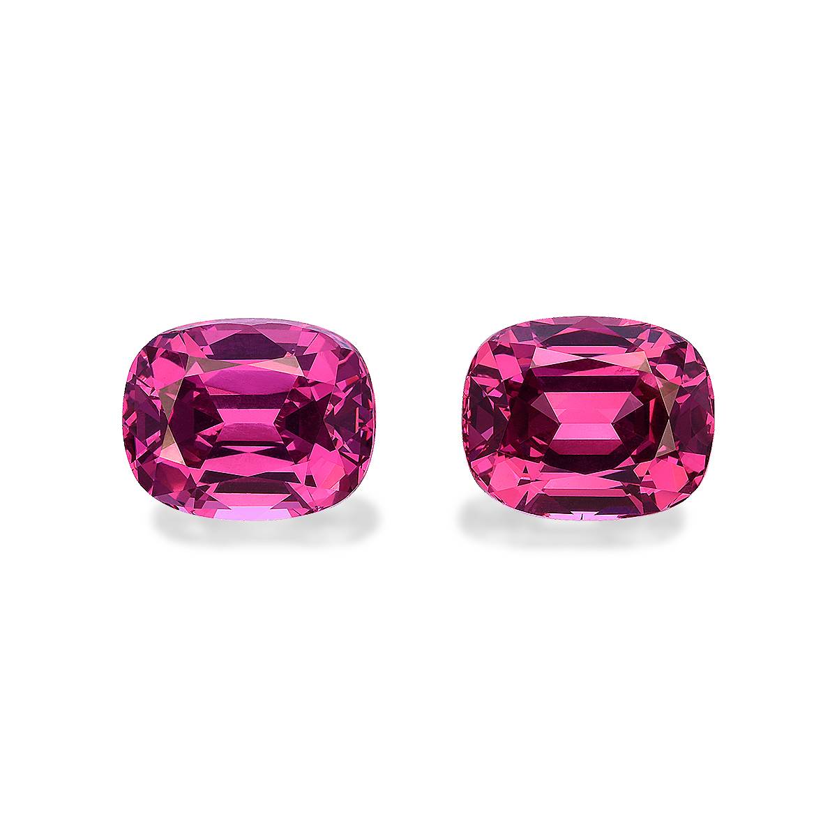 bubblegum pink rose garnet, 9.74ct cushion cut — main view