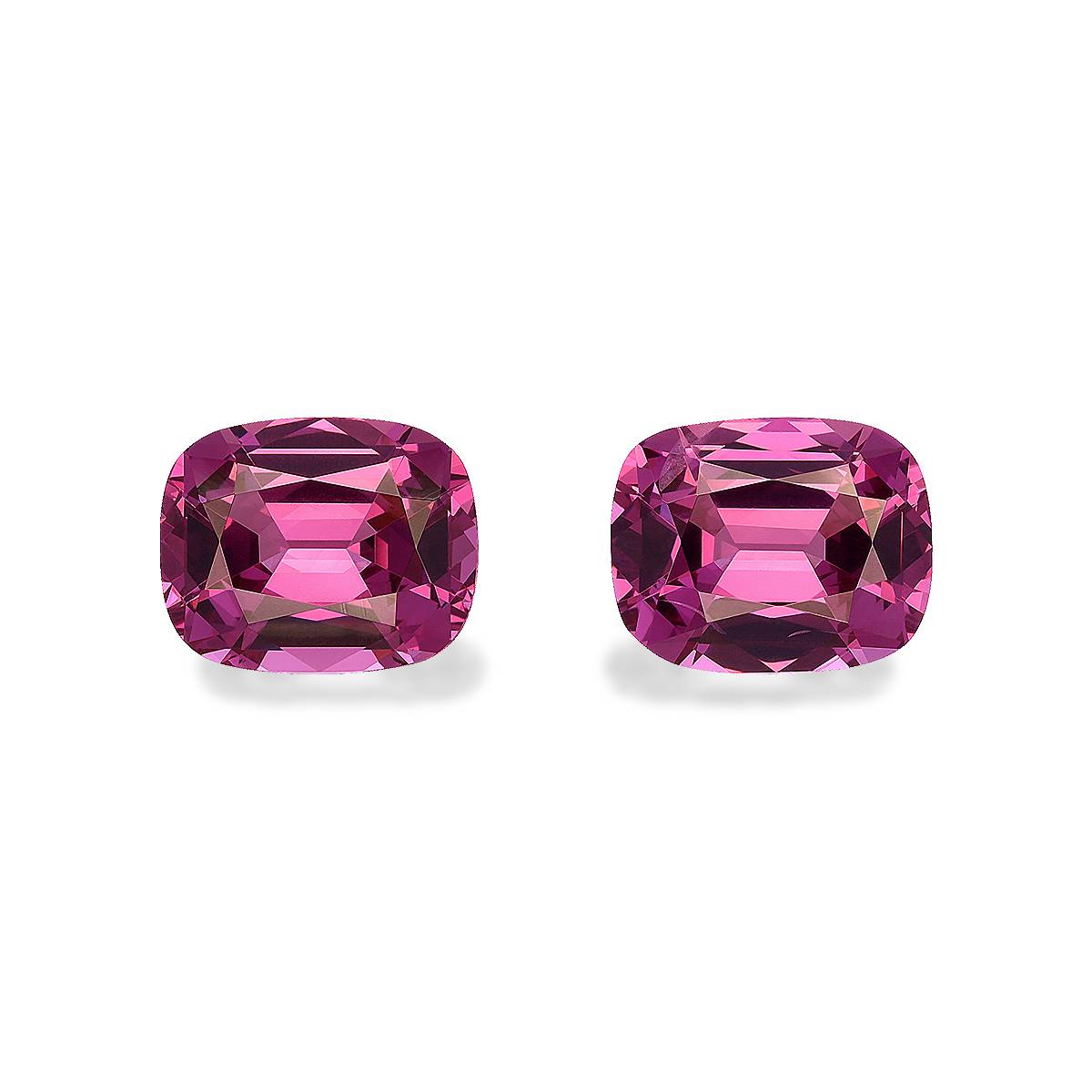 bubblegum pink rose garnet, 6.87ct cushion cut — main view