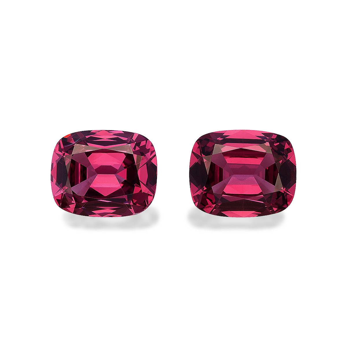 Coral Pink Rose Garnet 9.19ct - 11x9mm Pair