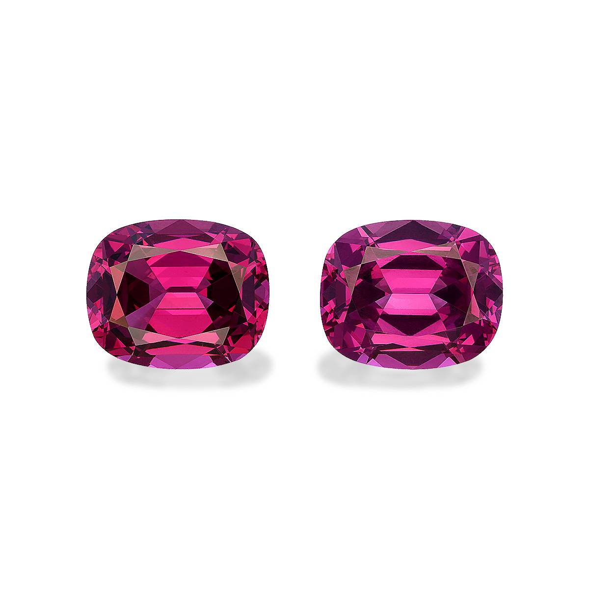 bubblegum pink rose garnet, 9.56ct cushion cut — main view