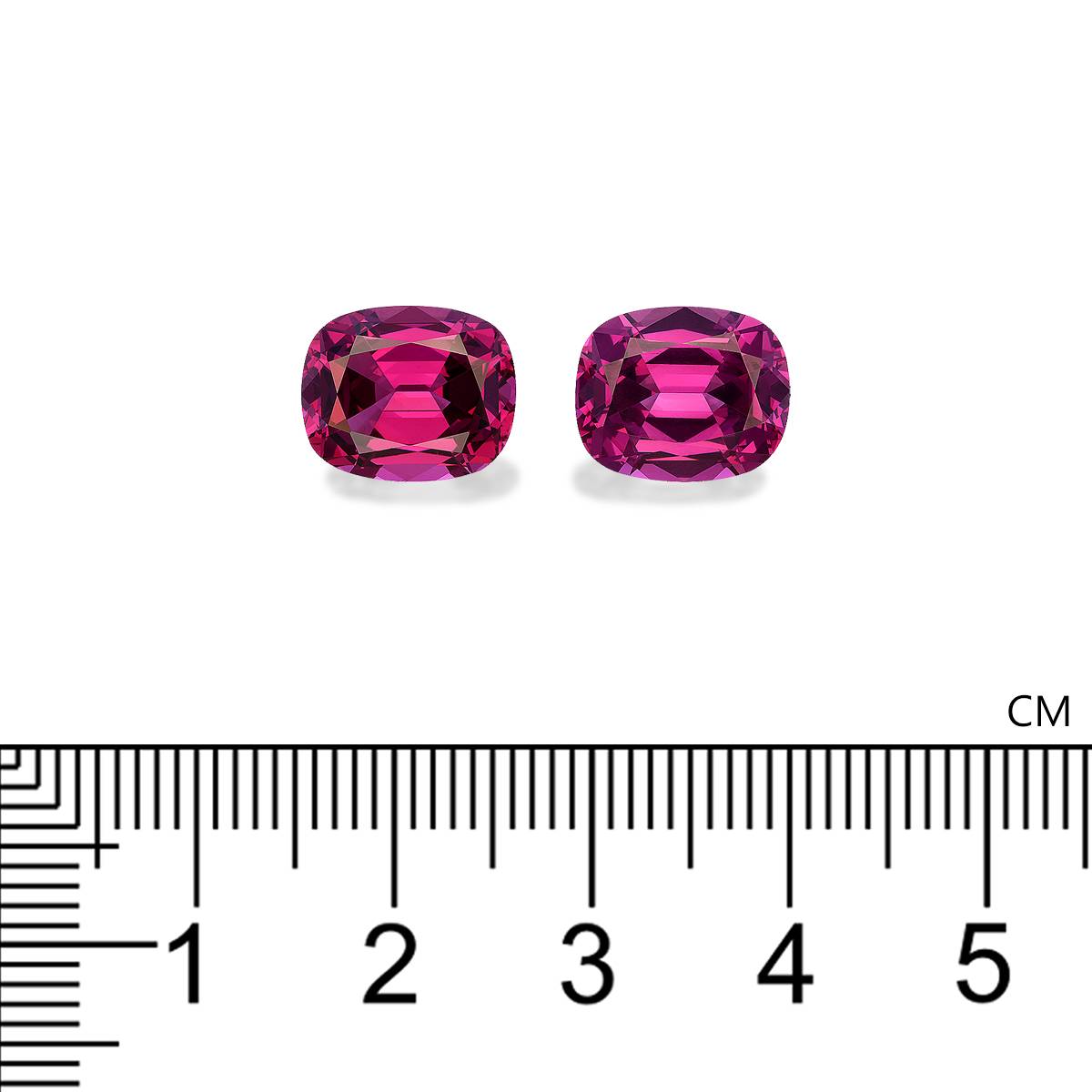 bubblegum pink rose garnet, 9.56ct cushion cut — view 4