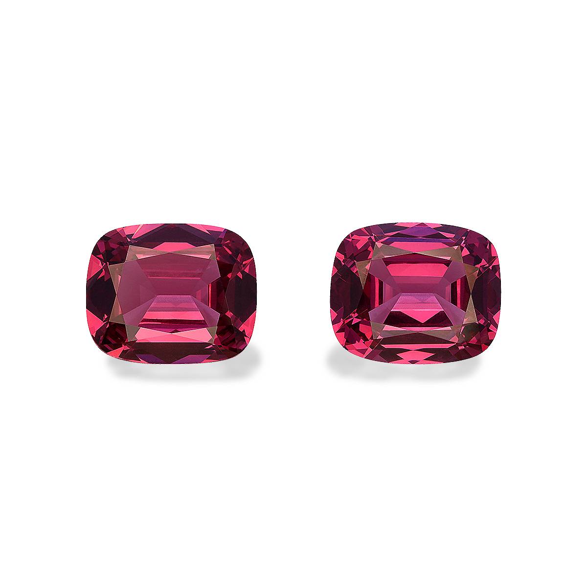 strawberry pink rose garnet, 8.65ct cushion cut — main view