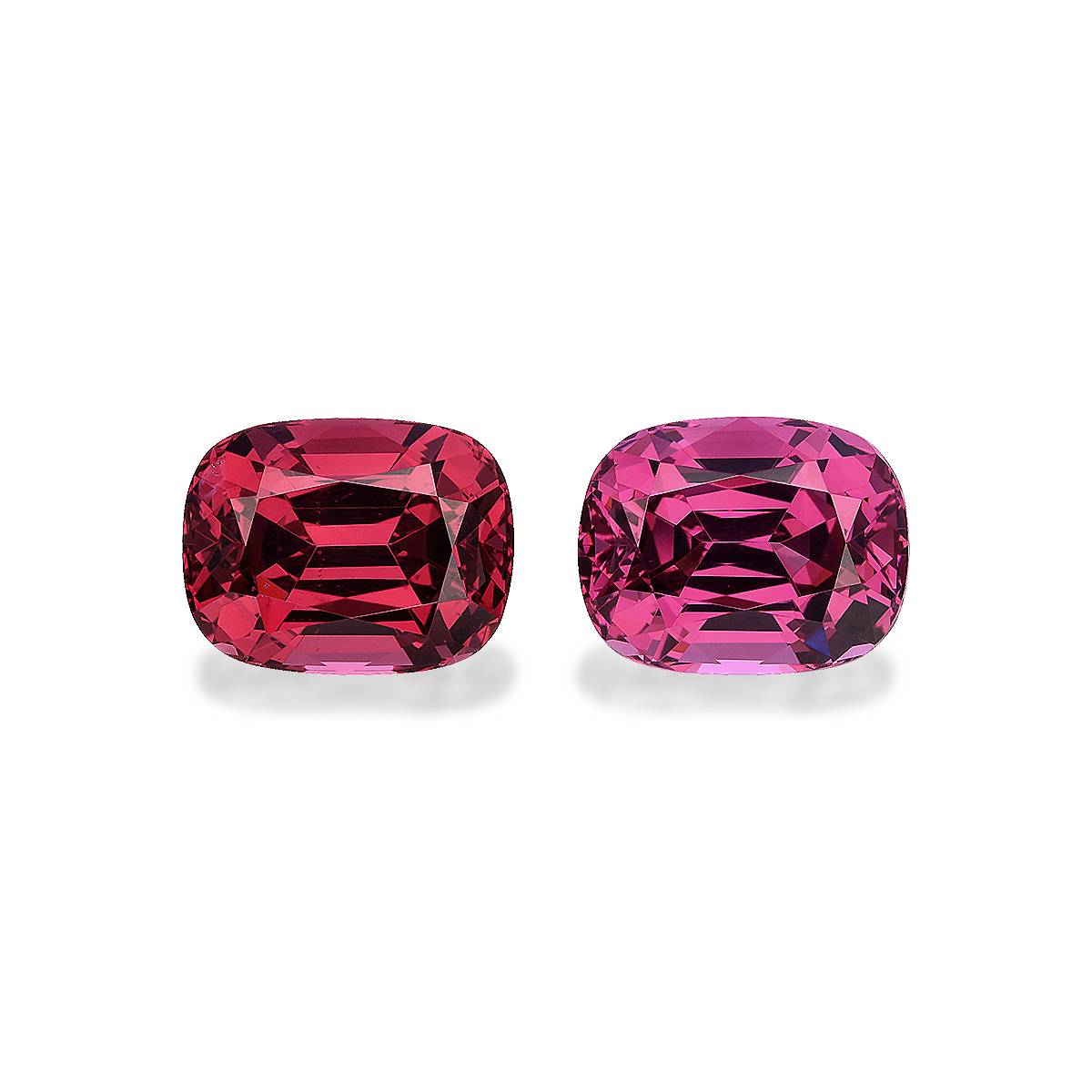 bubblegum pink rose garnet, 6.86ct cushion cut — main view