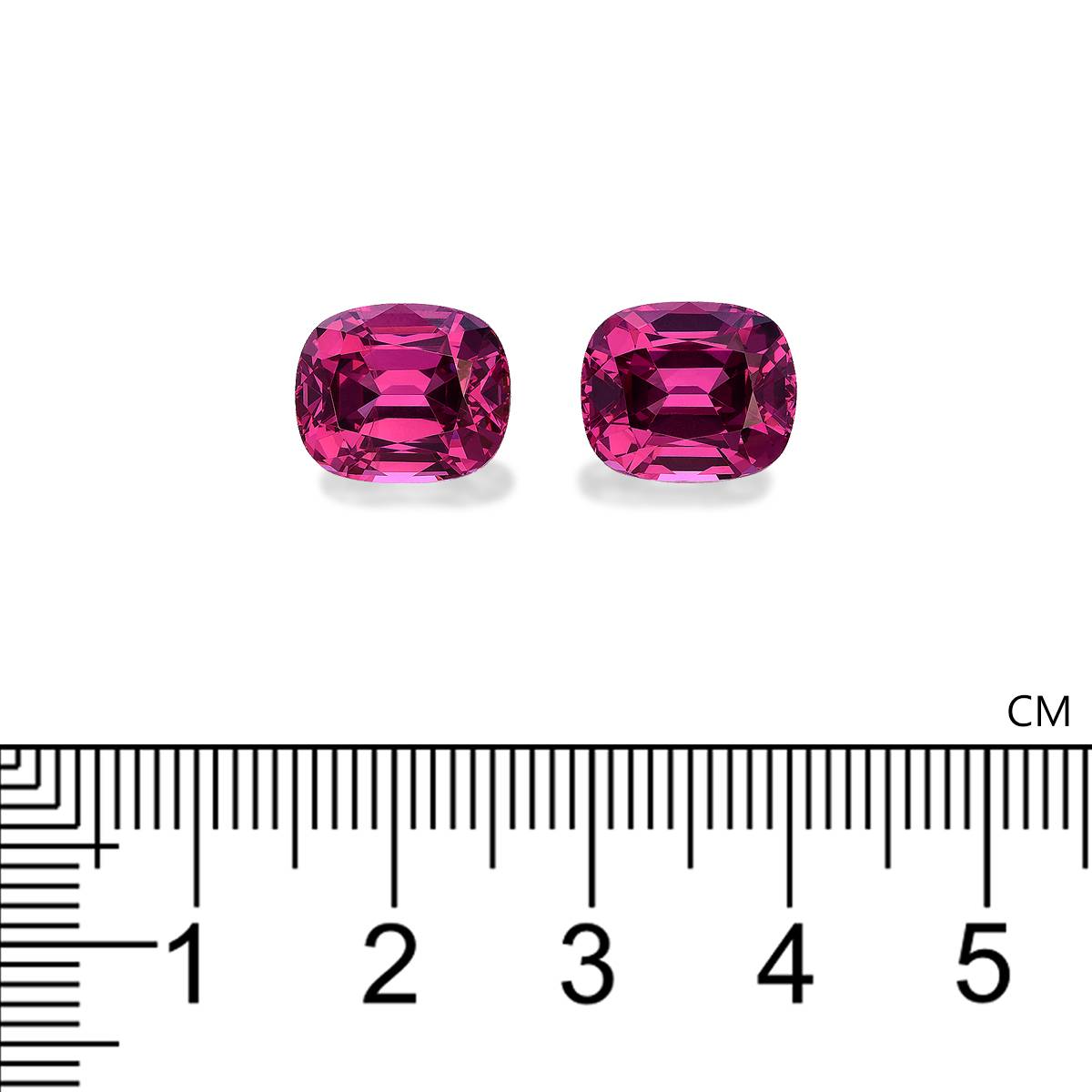 bubblegum pink rose garnet, 11.79ct cushion cut — view 4