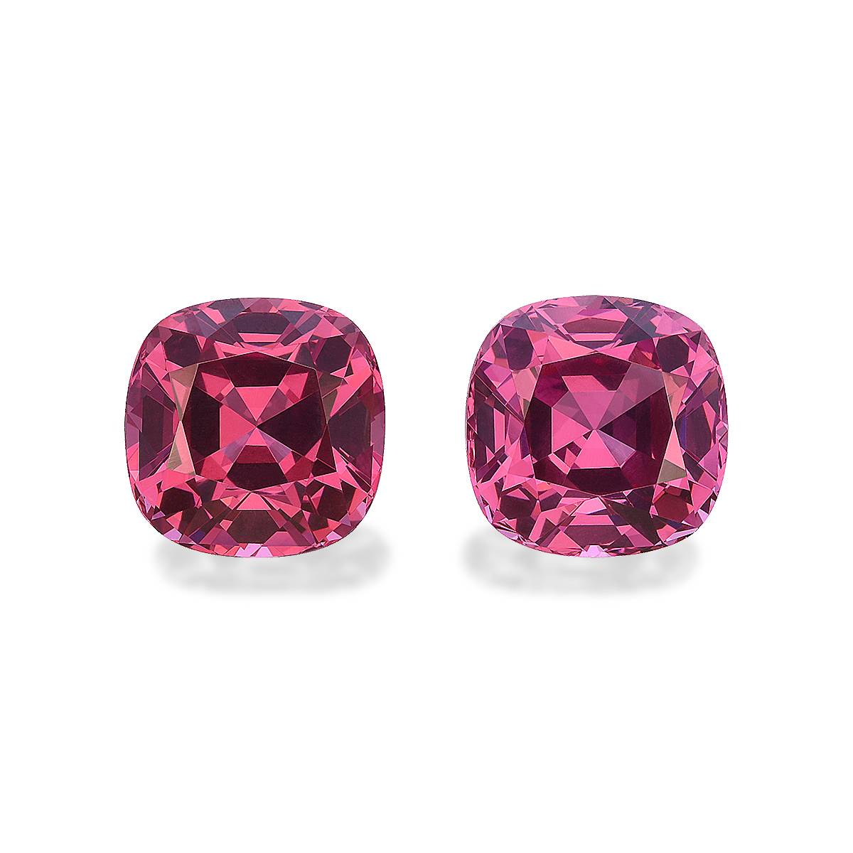 bubblegum pink rose garnet, 6.18ct cushion cut — main view