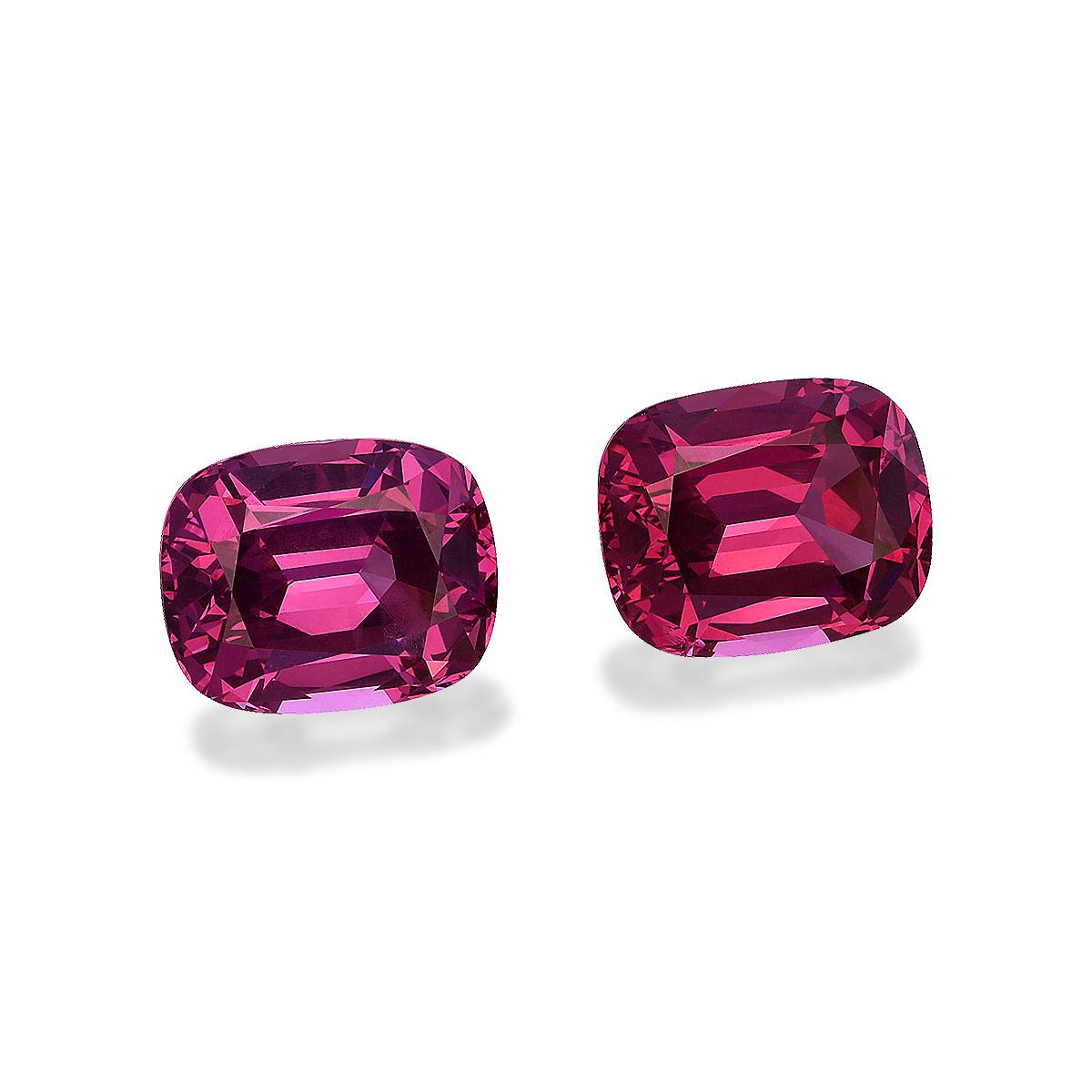 bubblegum pink rose garnet, 8.31ct cushion cut — view 3