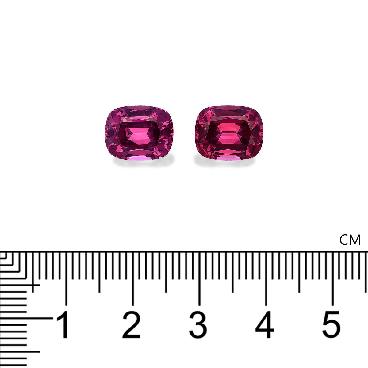 bubblegum pink rose garnet, 8.31ct cushion cut — view 4