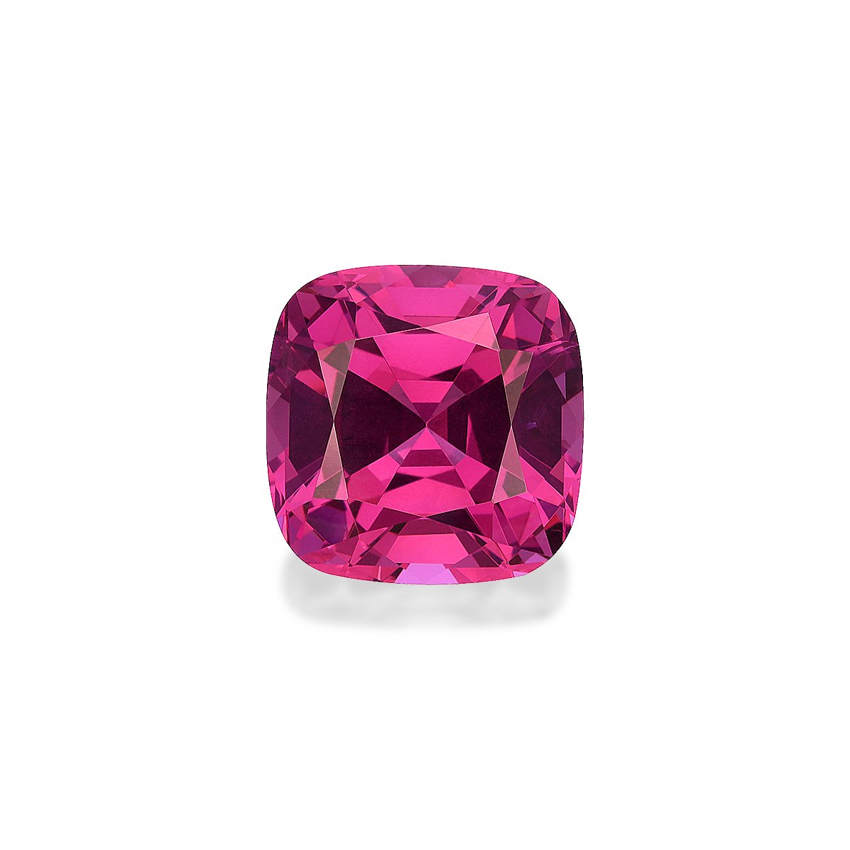 bubblegum pink rose garnet, 6.27ct cushion cut — main view