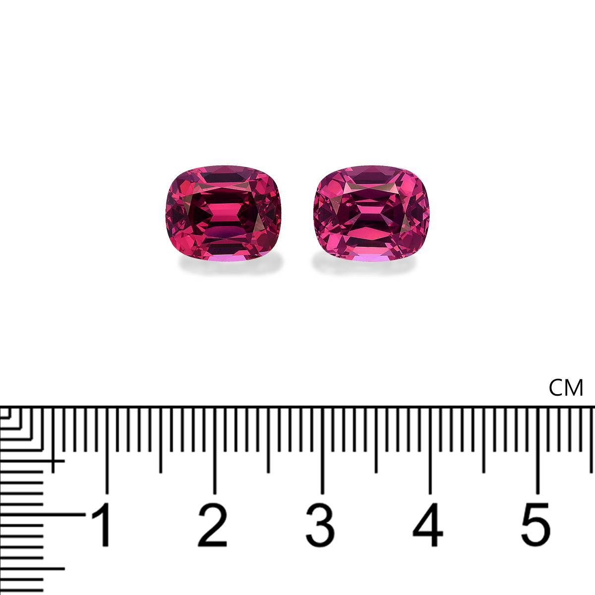 bubblegum pink rose garnet, 11.07ct cushion cut — view 4