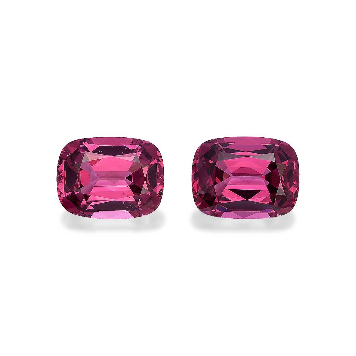 Flower Pink Garnet 9.23ct Pair