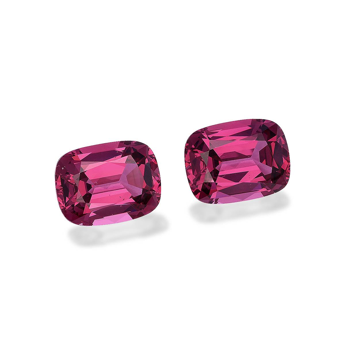 flower pink pink garnet, 9.23ct cushion cut — view 3
