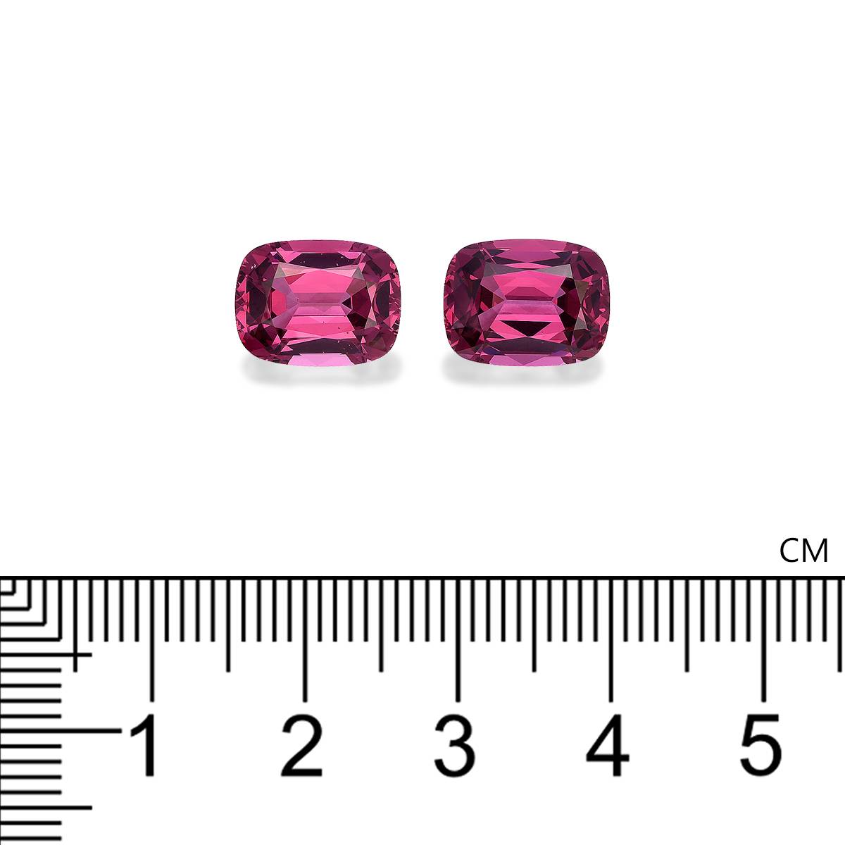 flower pink pink garnet, 9.23ct cushion cut — view 4