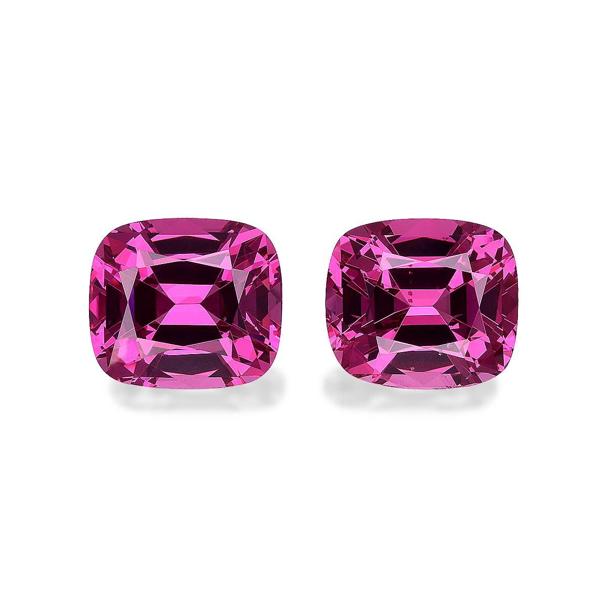 bubblegum pink rose garnet, 8.77ct cushion cut — main view