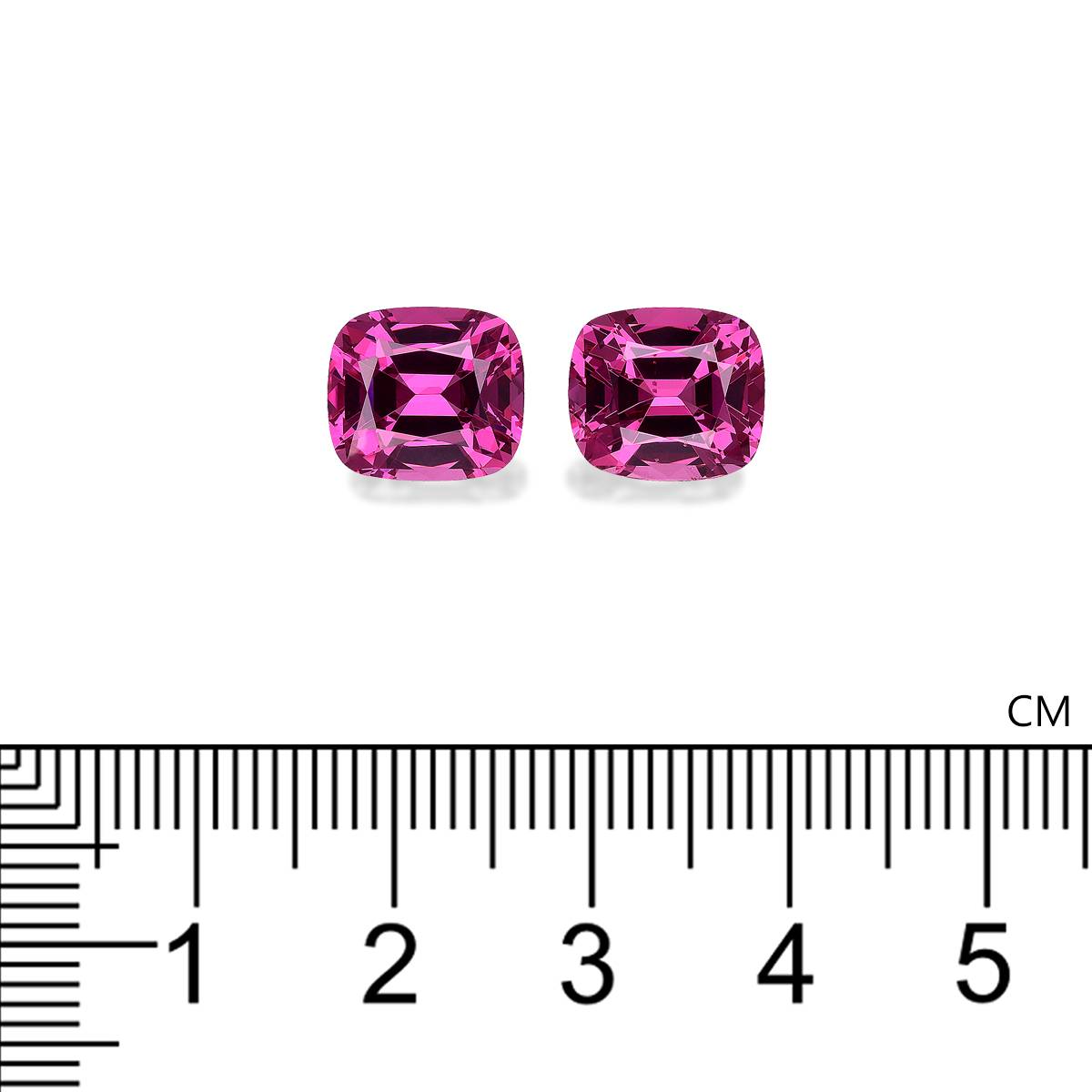 bubblegum pink rose garnet, 8.77ct cushion cut — view 4