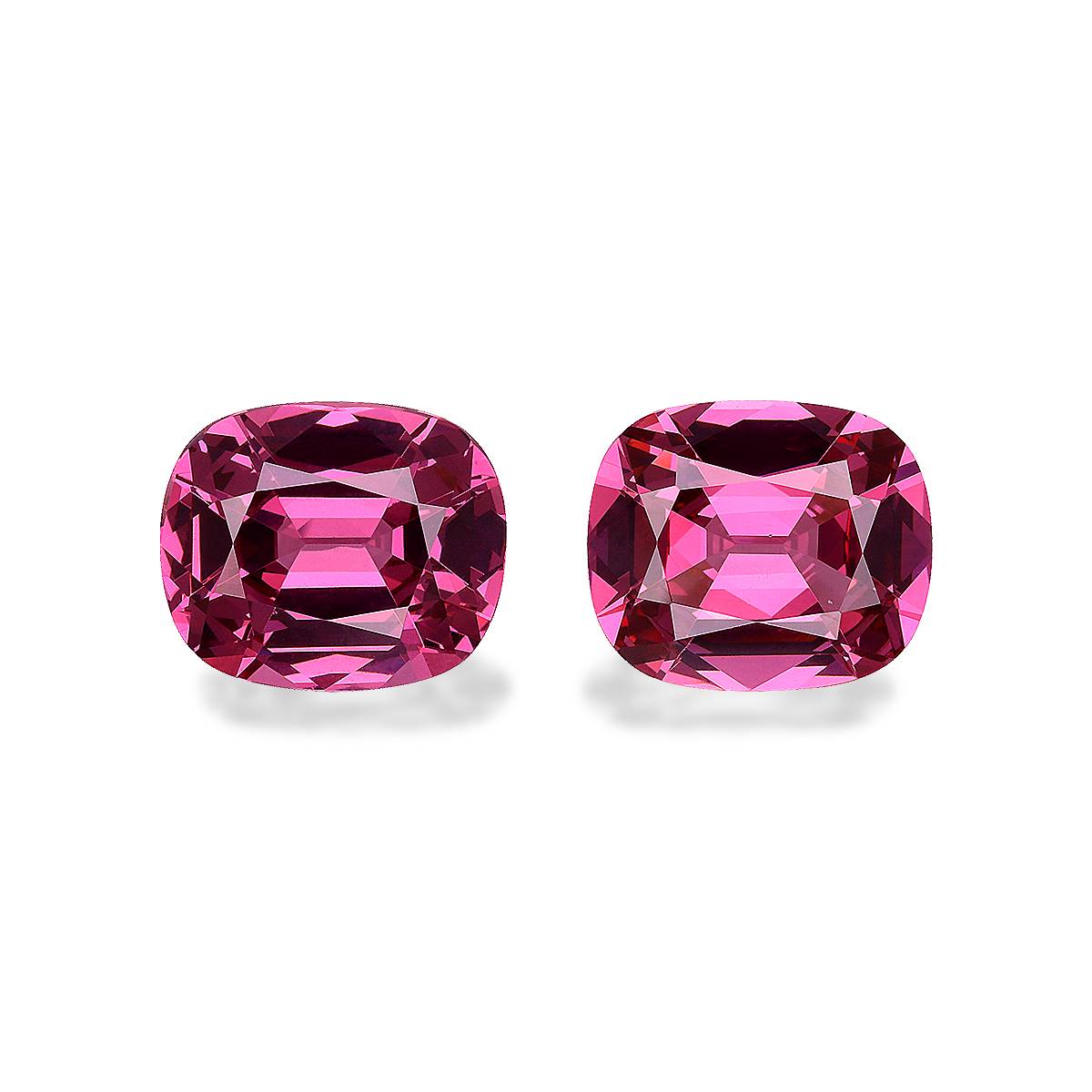 bubblegum pink rose garnet, 8.26ct cushion cut — main view