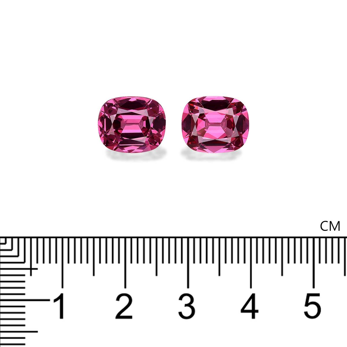 bubblegum pink rose garnet, 8.26ct cushion cut — view 4