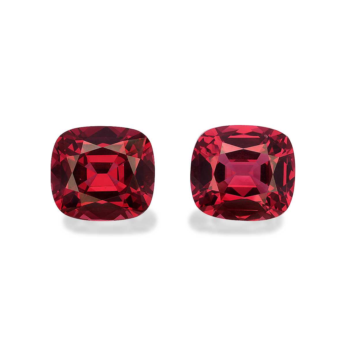 Strawberry Pink Rose Garnet 11.37ct Pair