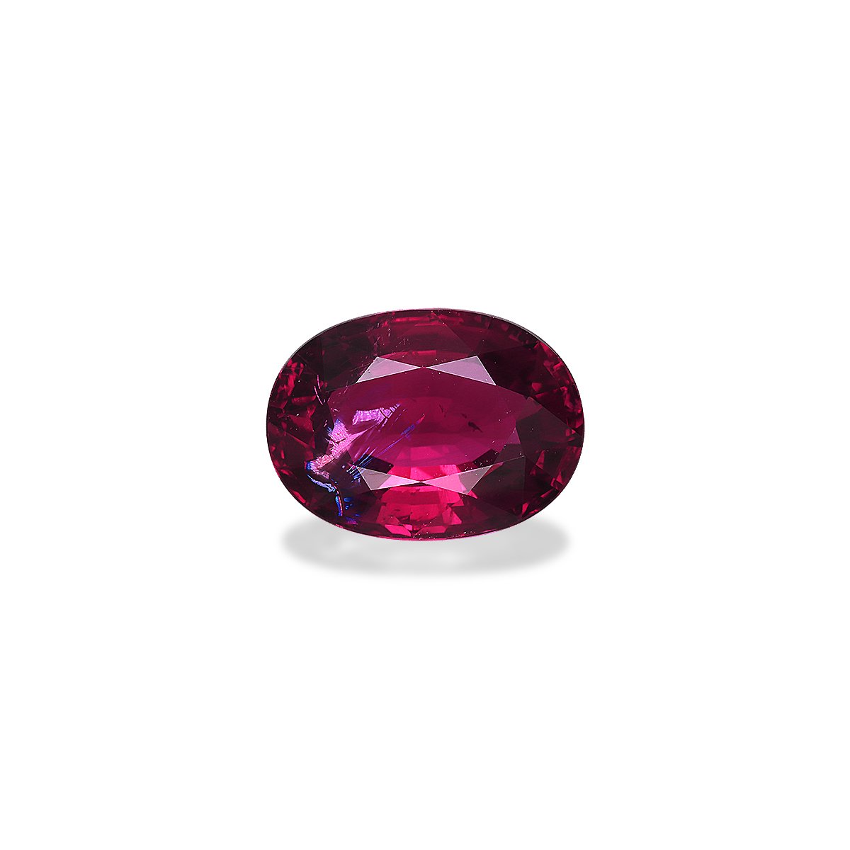 rose red rubellite tourmaline, 7.23ct oval cut — main view