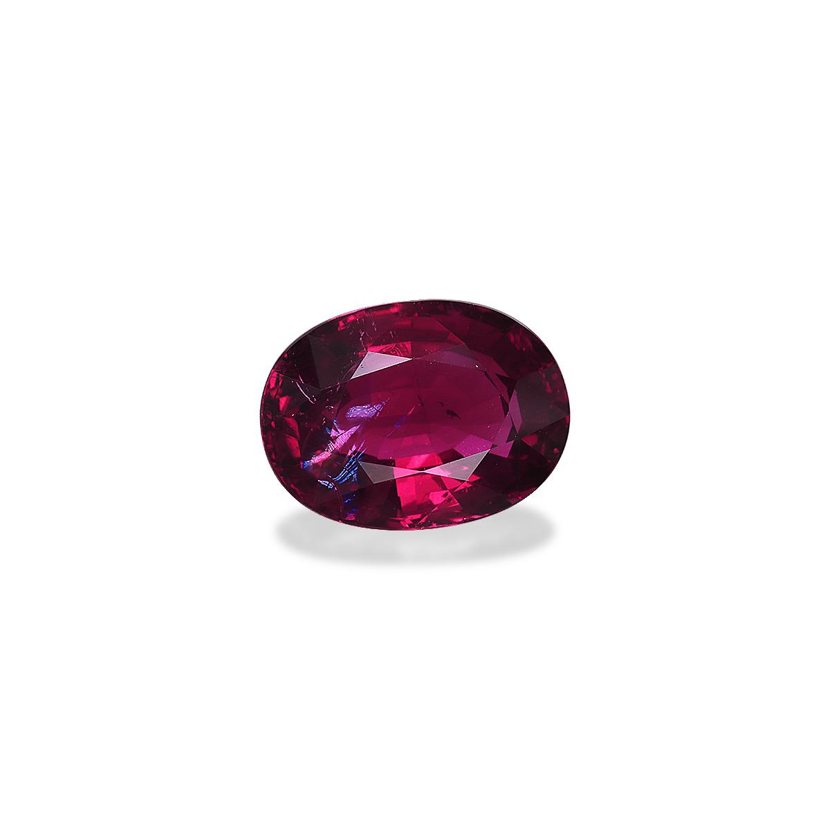 rose red rubellite tourmaline, 7.23ct oval cut — view 3