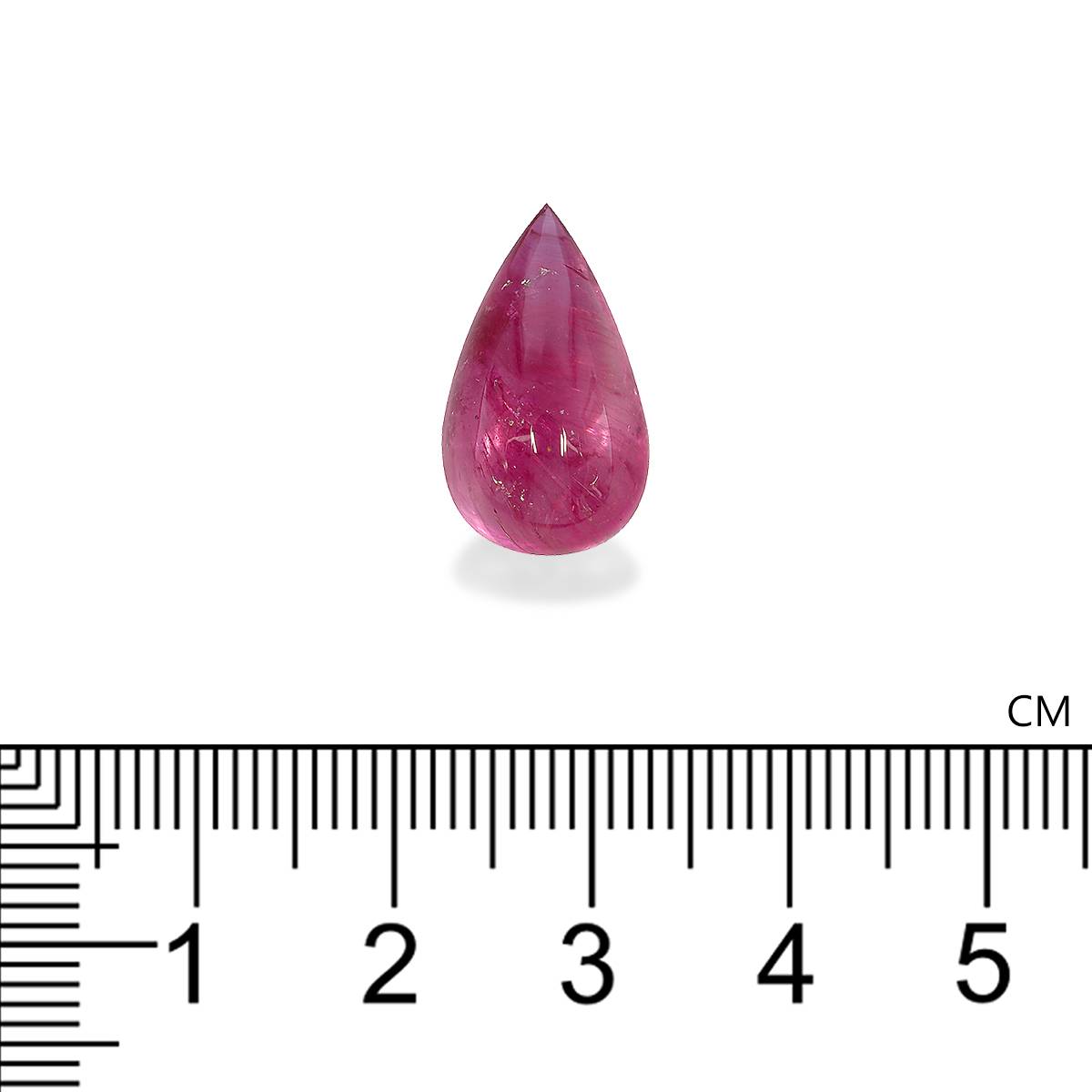 bubblegum pink rubellite tourmaline, 10.97ct pear cut — view 4