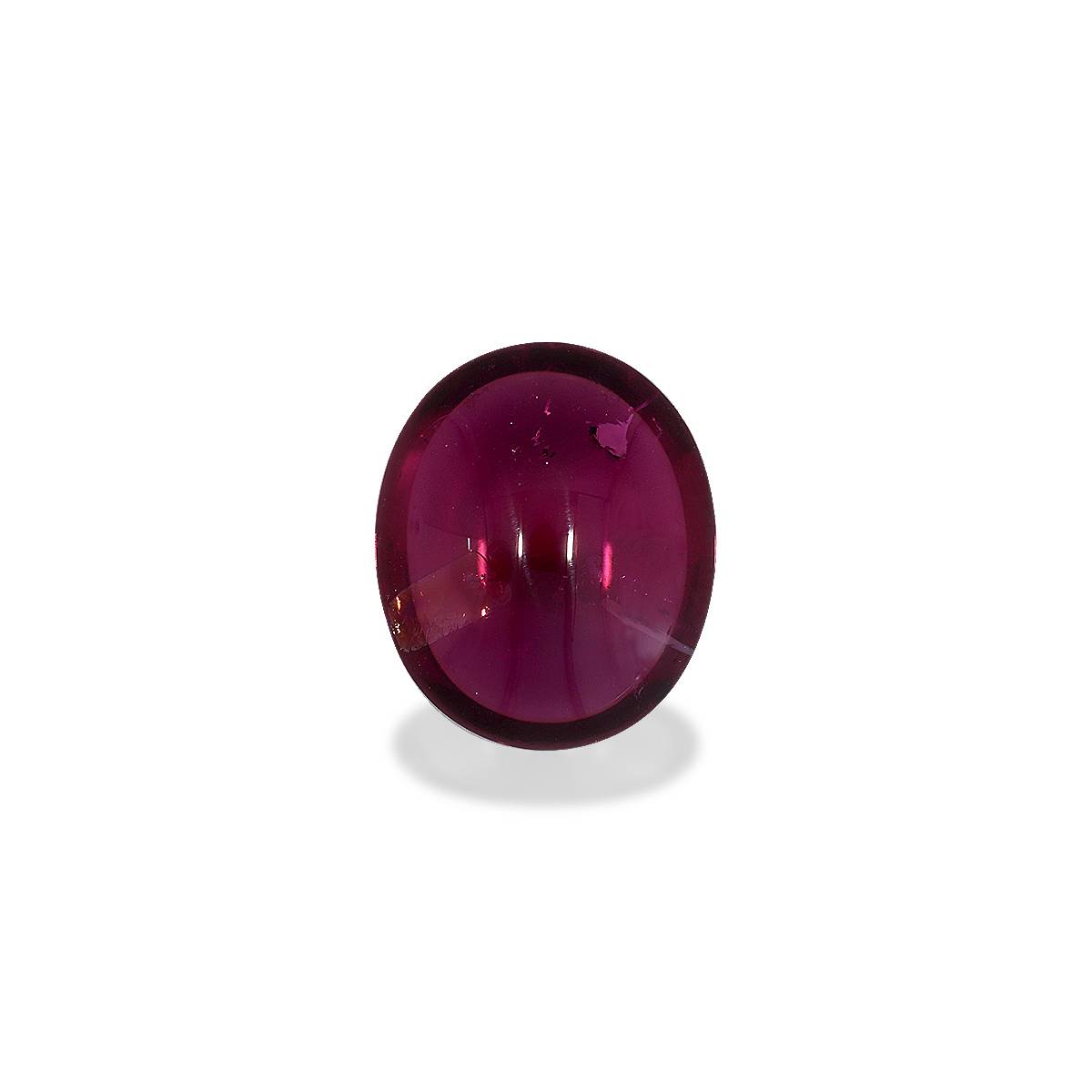 red rubellite tourmaline, 9.57ct oval cut — view 3