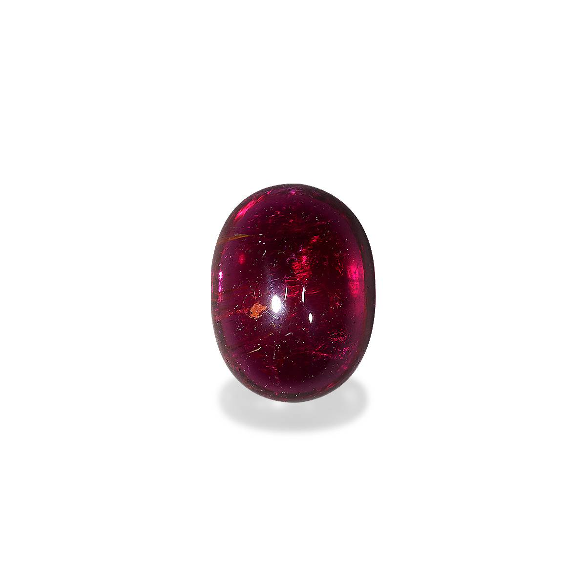 red rubellite tourmaline, 8.67ct oval cut — view 3