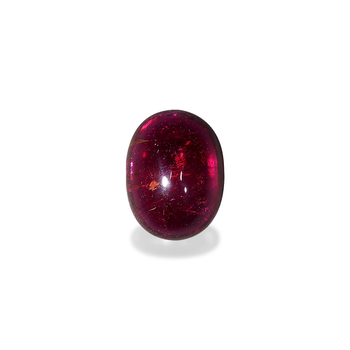 red rubellite tourmaline, 8.67ct oval cut — view 3