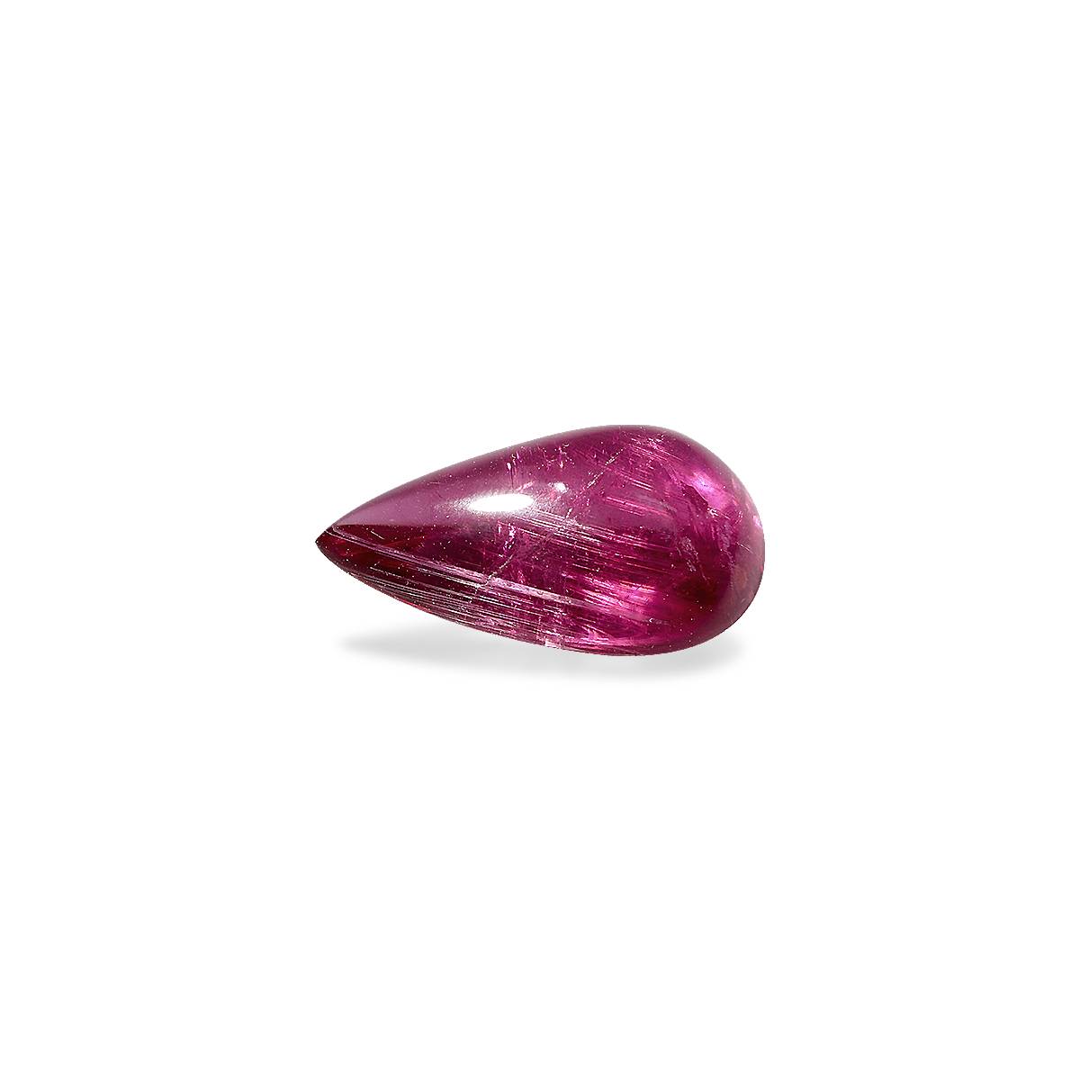 rose red rubellite tourmaline, 5.19ct pear cut — main view