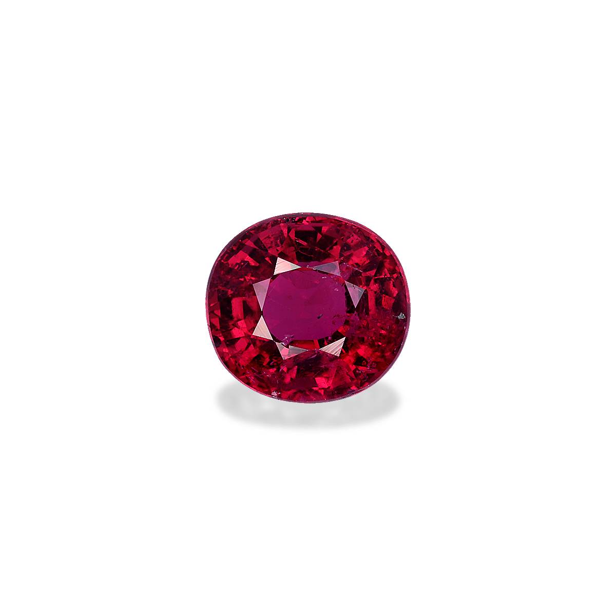 red rubellite tourmaline, 2.47ct oval cut — main view