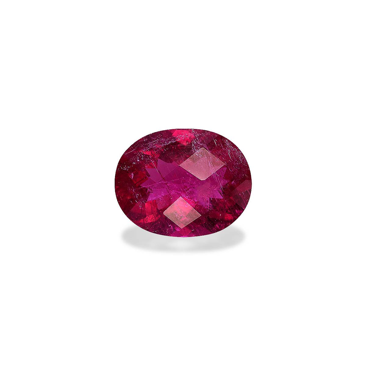 red rubellite tourmaline, 6.15ct oval cut — main view