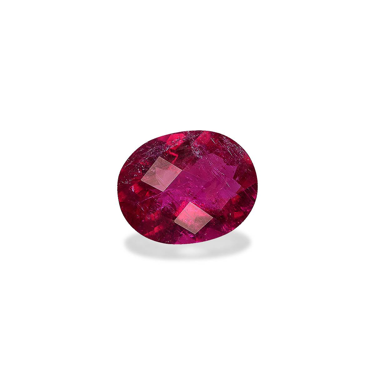 red rubellite tourmaline, 6.15ct oval cut — view 3