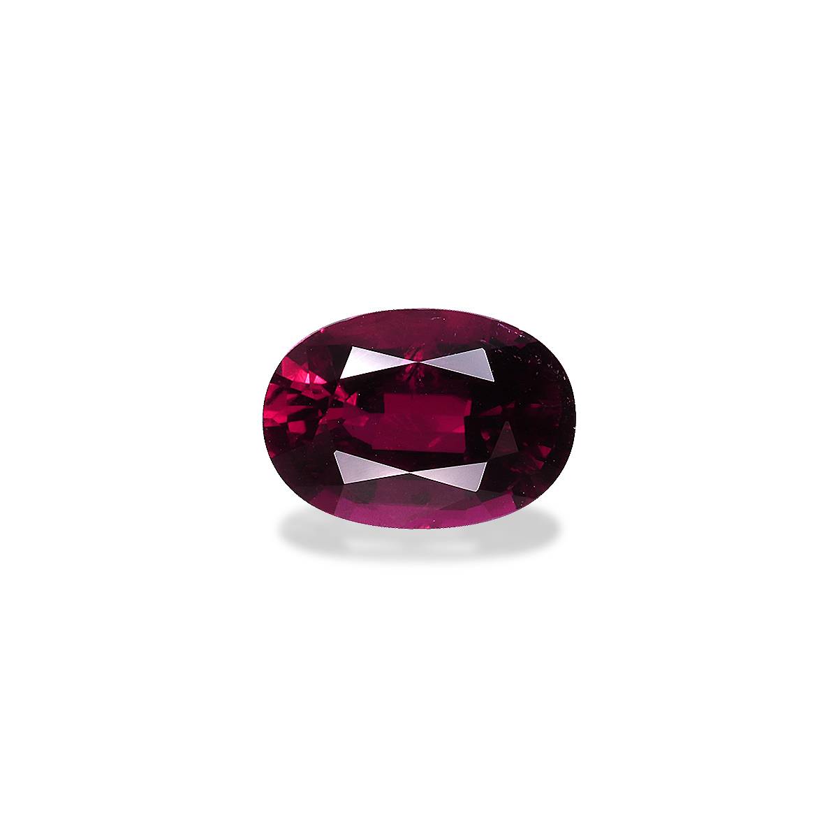 red rubellite tourmaline, 2.64ct oval cut — main view