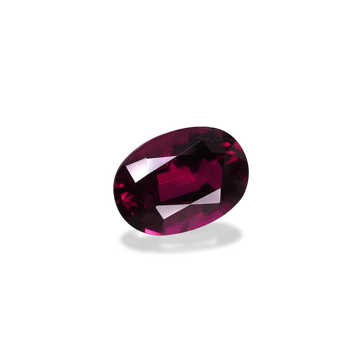 red rubellite tourmaline, 2.64ct oval cut — view 3