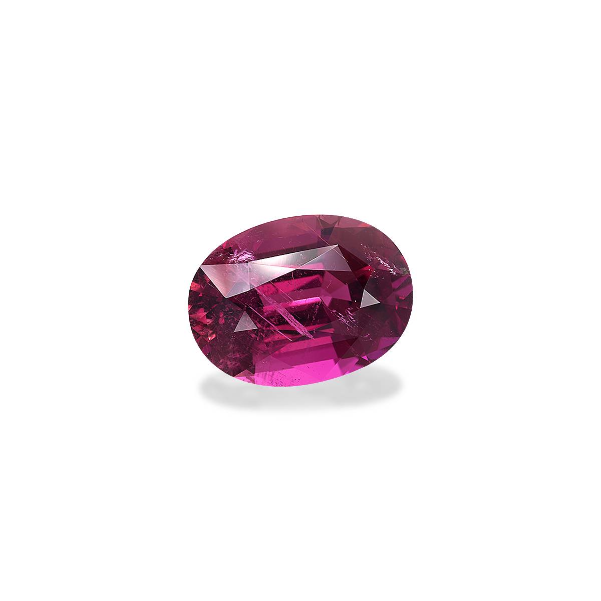 red rubellite tourmaline, 13.51ct oval cut — view 3