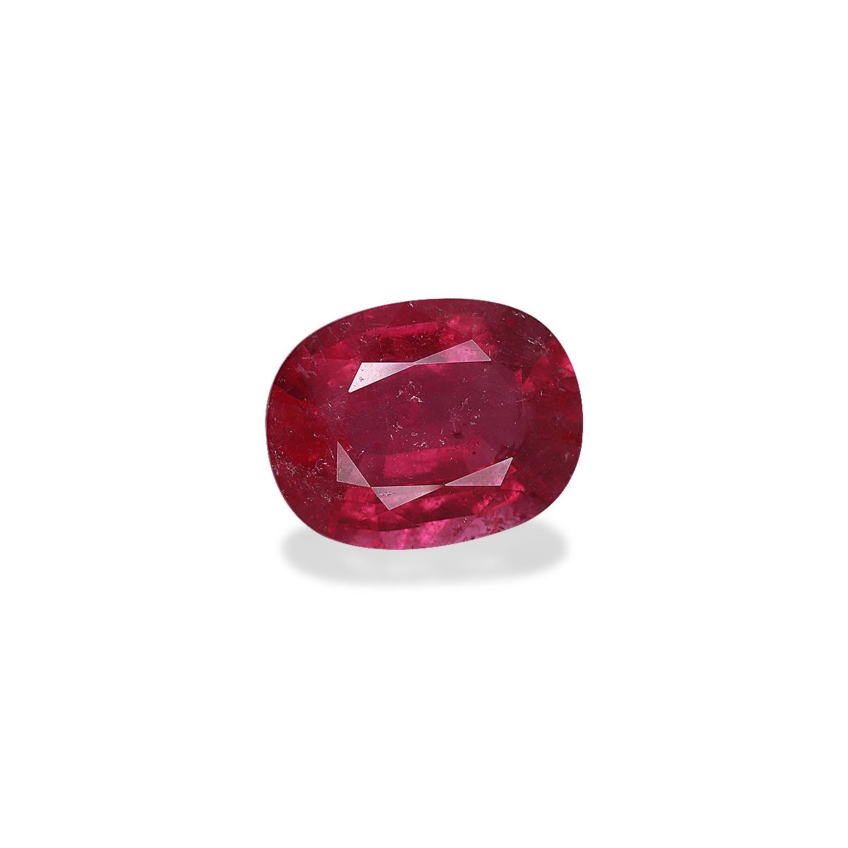 rose red rubellite tourmaline, 24.09ct oval cut — view 3