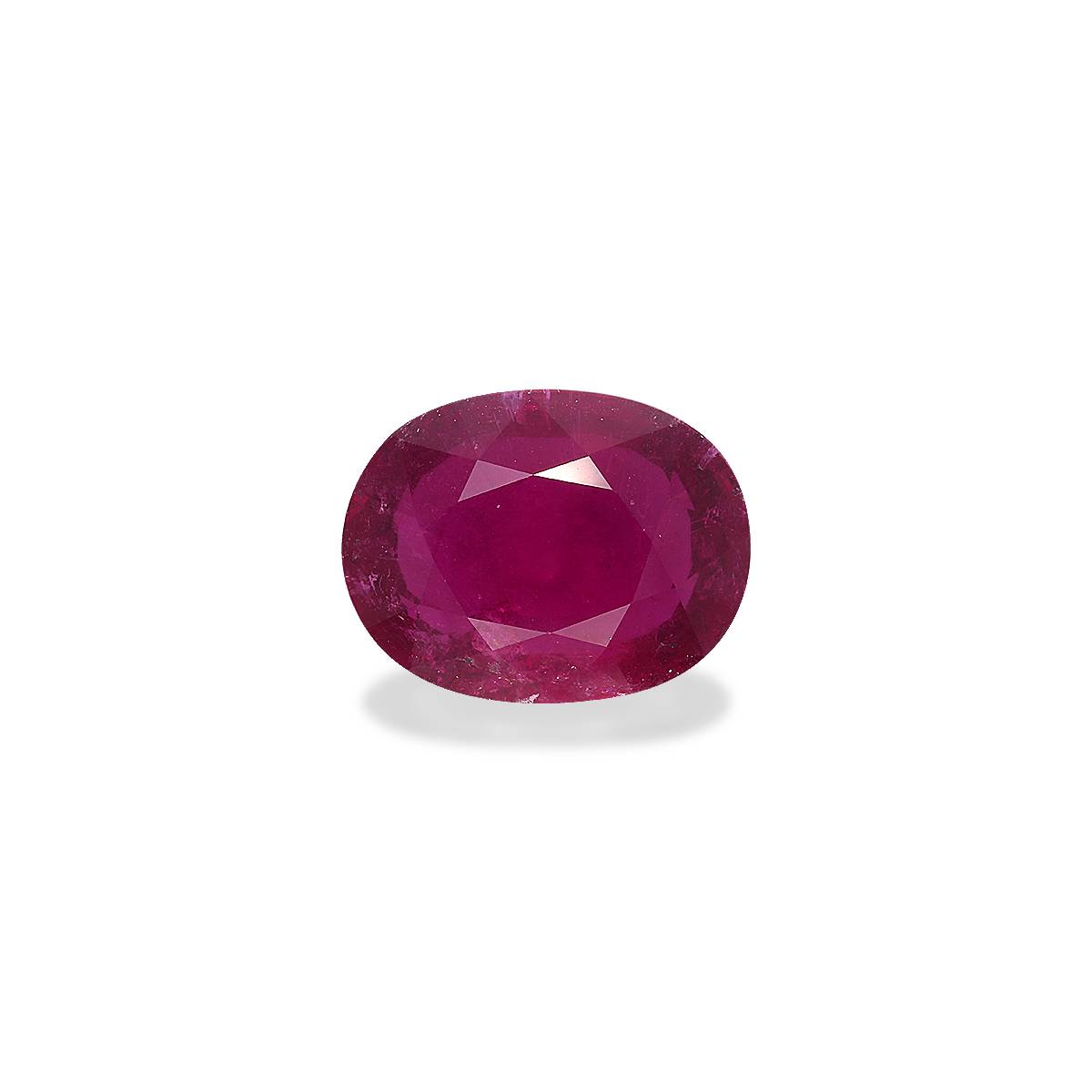 rose red rubellite tourmaline, 13.4ct oval cut — main view