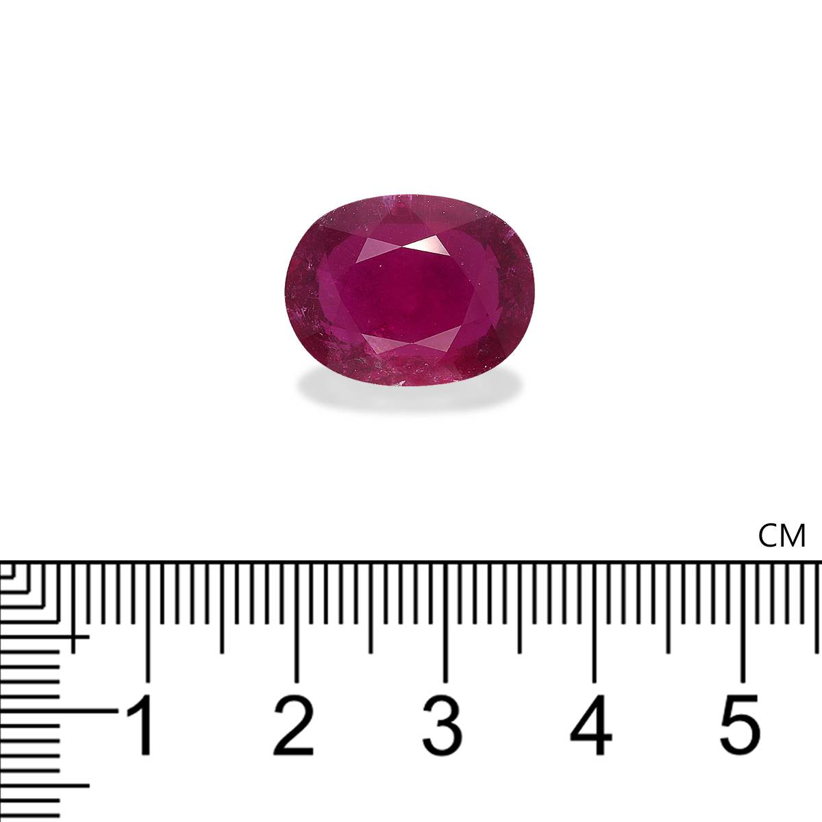 rose red rubellite tourmaline, 13.4ct oval cut — view 4