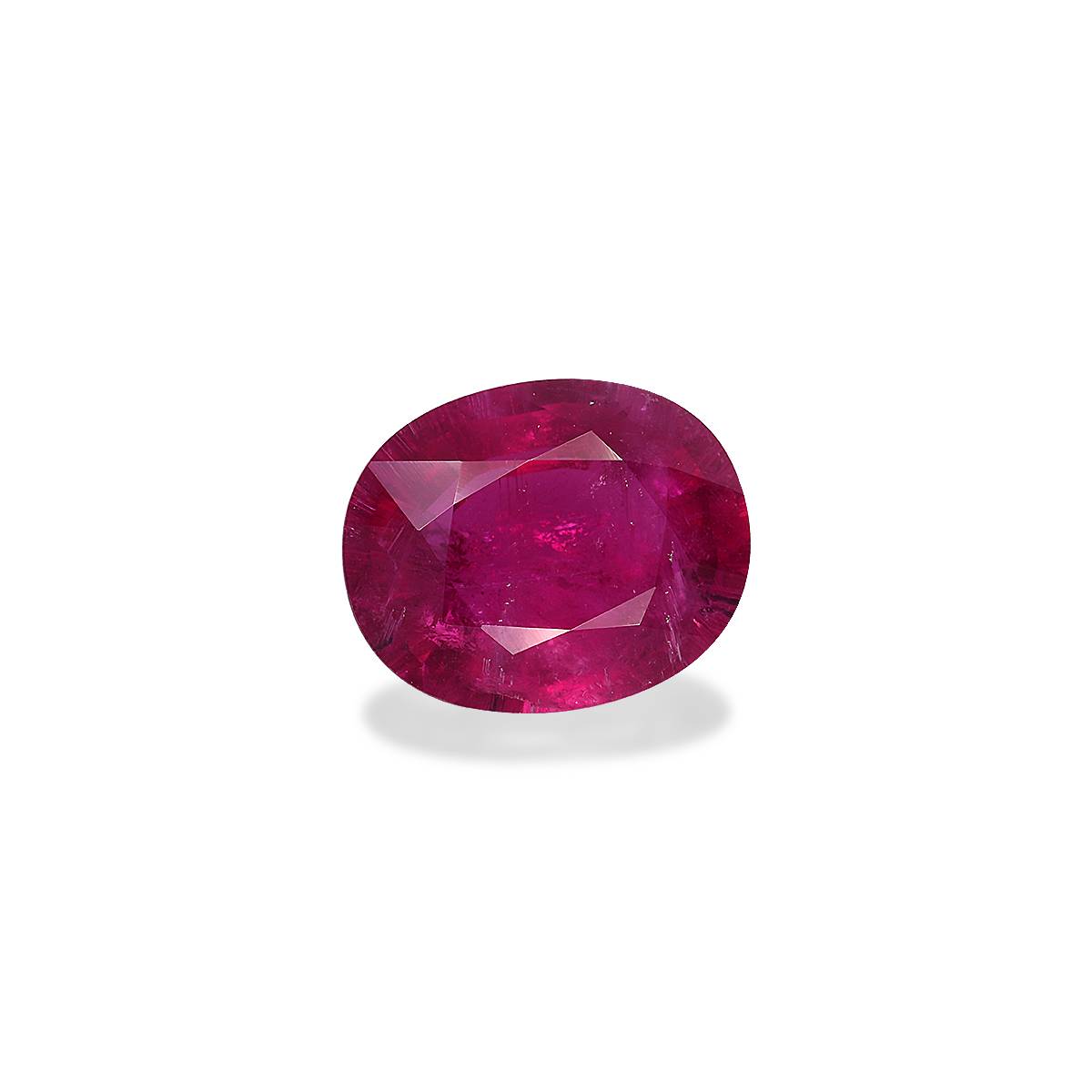 red rubellite tourmaline, 11.06ct oval cut — view 3