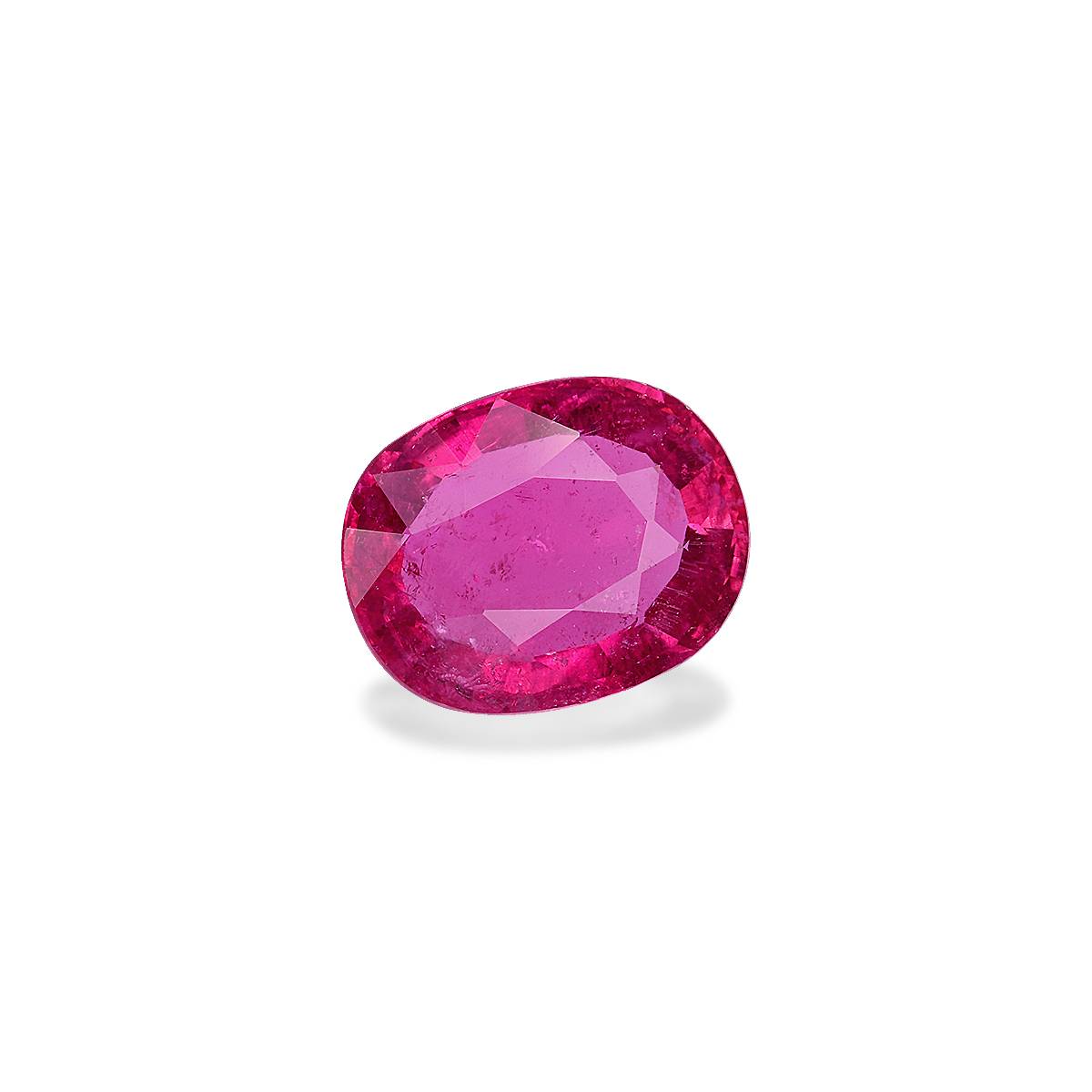 strawberry pink rubellite tourmaline, 3.93ct oval cut — view 3