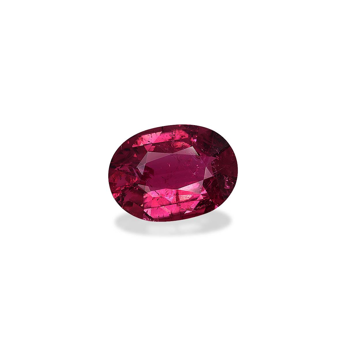 red rubellite tourmaline, 6.61ct oval cut — view 3
