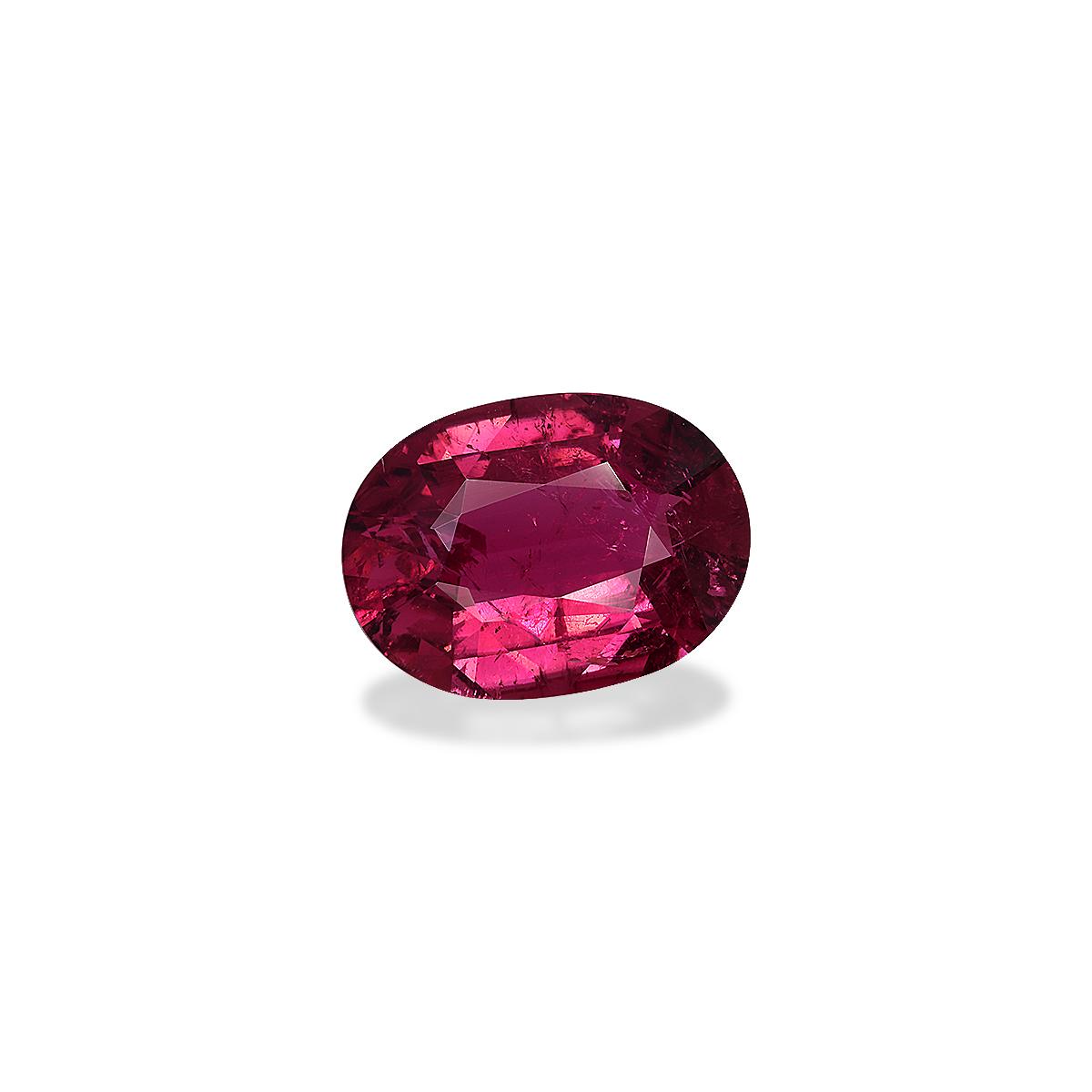 red rubellite tourmaline, 6.61ct oval cut — view 3