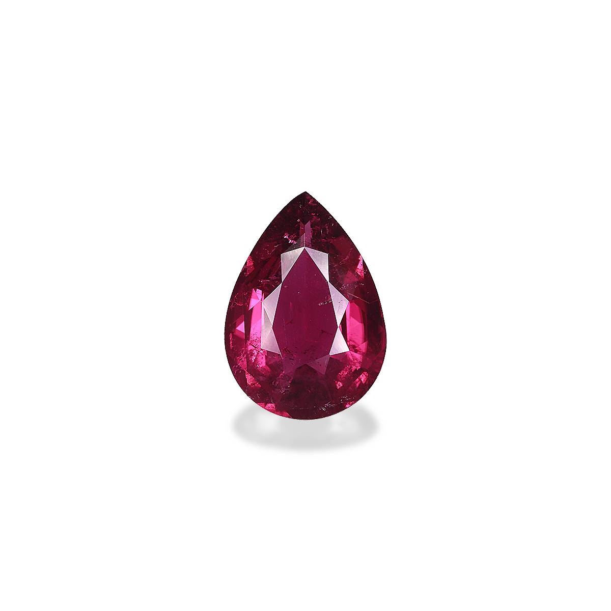 pink rubellite tourmaline, 7.17ct pear cut — main view