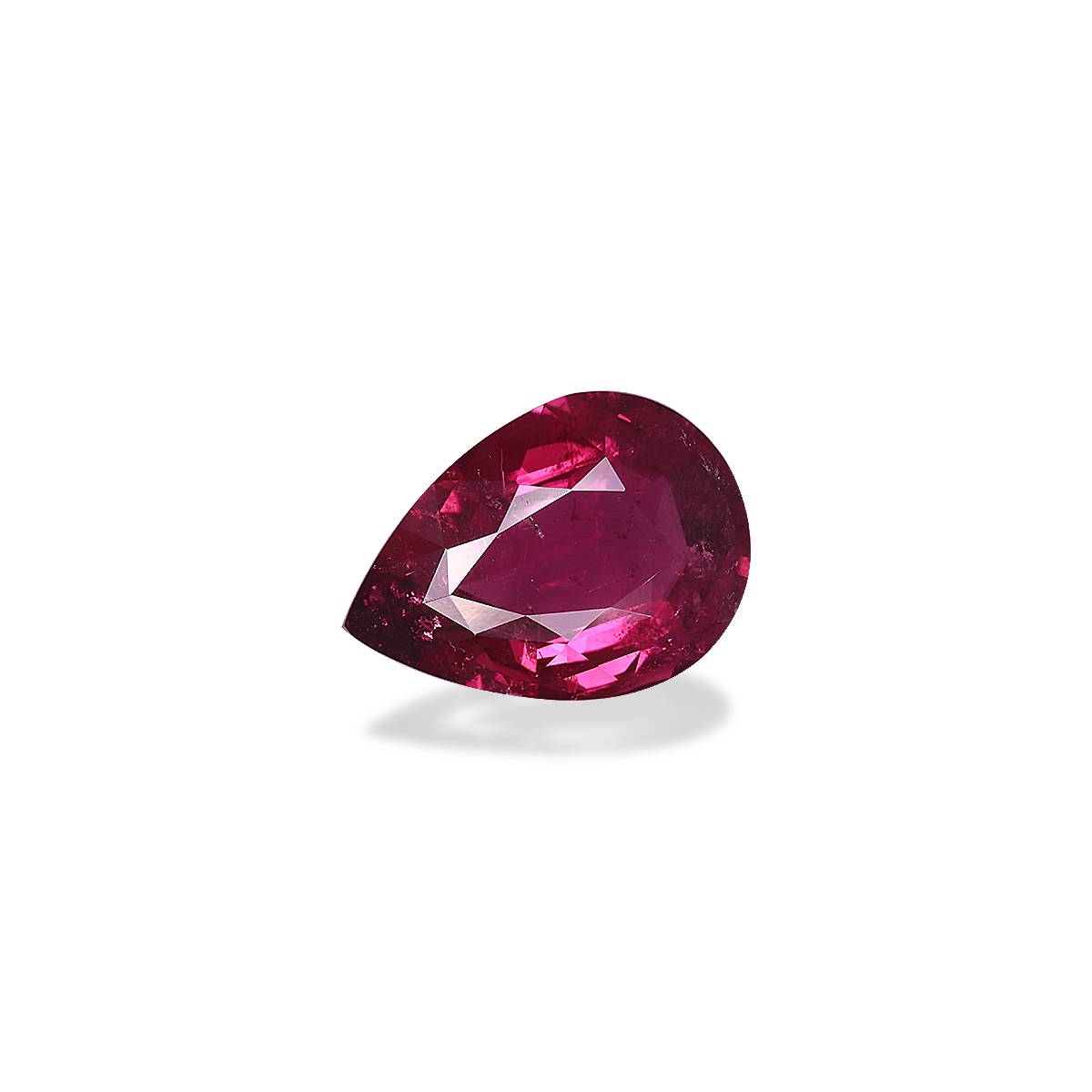 pink rubellite tourmaline, 7.17ct pear cut — view 3