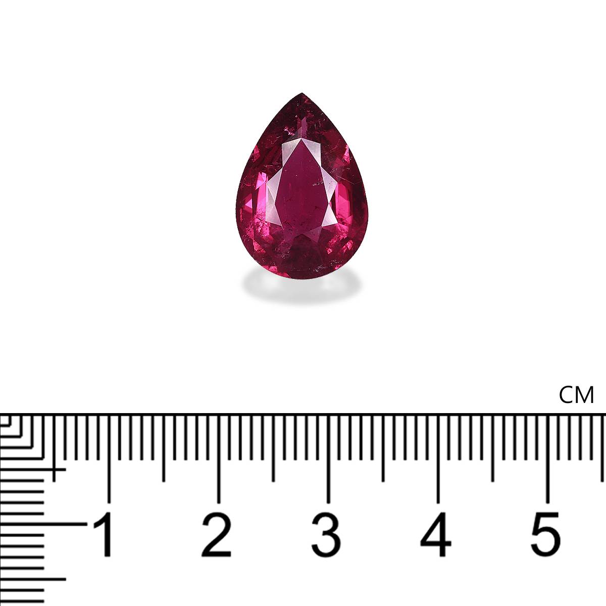 pink rubellite tourmaline, 7.17ct pear cut — view 4