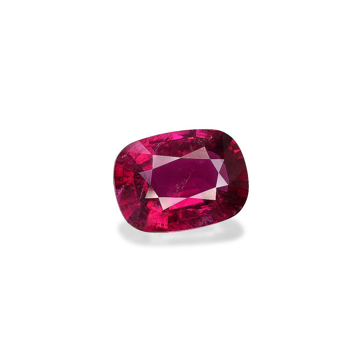 rose red rubellite tourmaline, 7.52ct oval cut — view 3