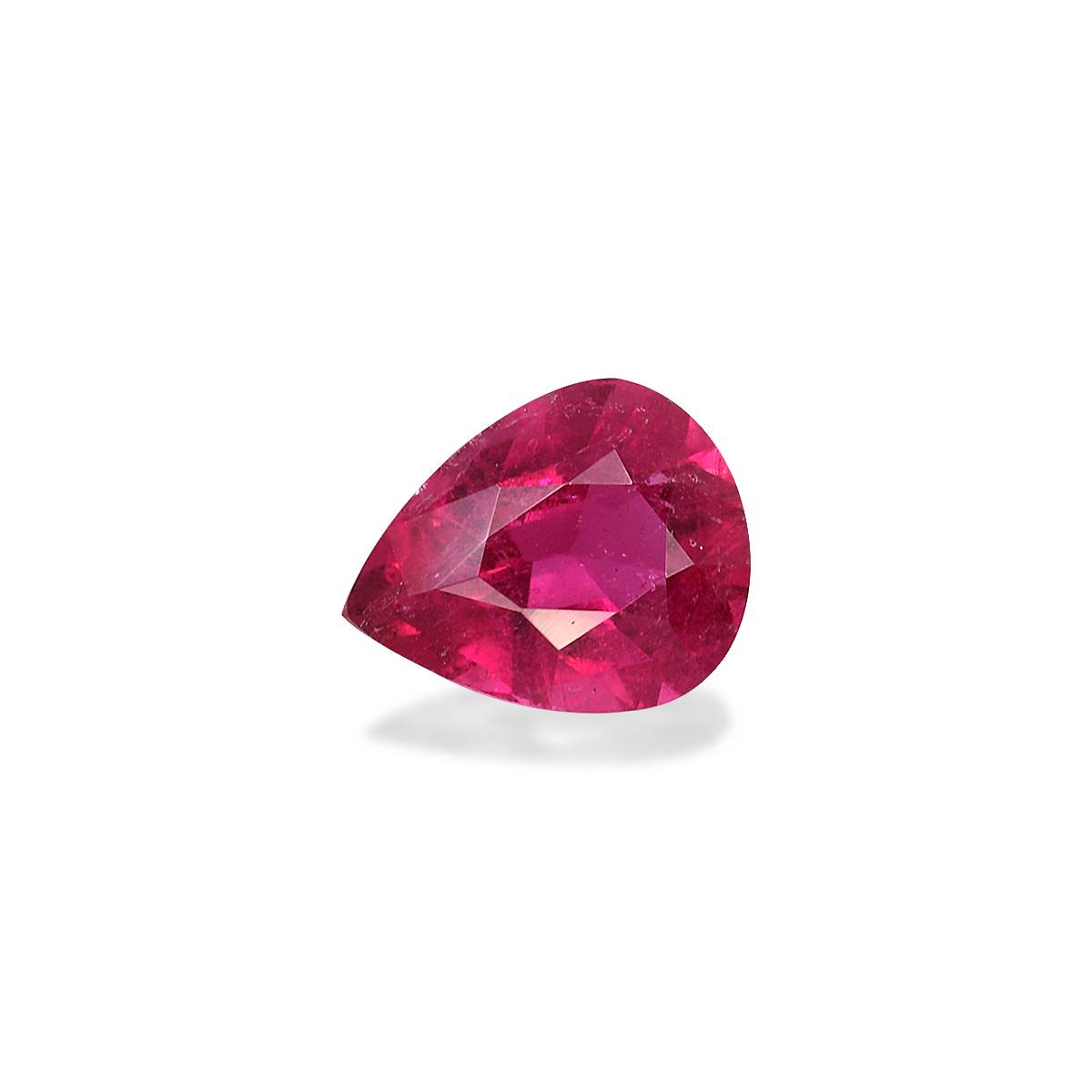 Vivid pink rubellite tourmaline, 2.84ct pear cut — view 3