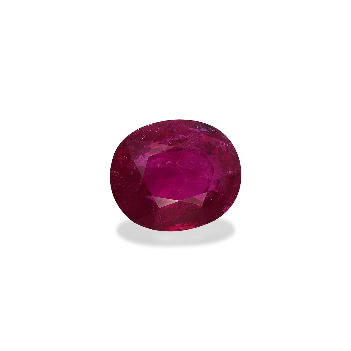 rose red rubellite tourmaline, 8.33ct oval cut — view 3