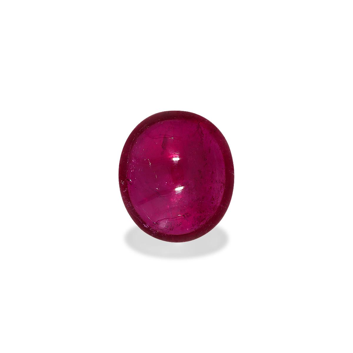 red rubellite tourmaline, 8.86ct oval cut — view 3